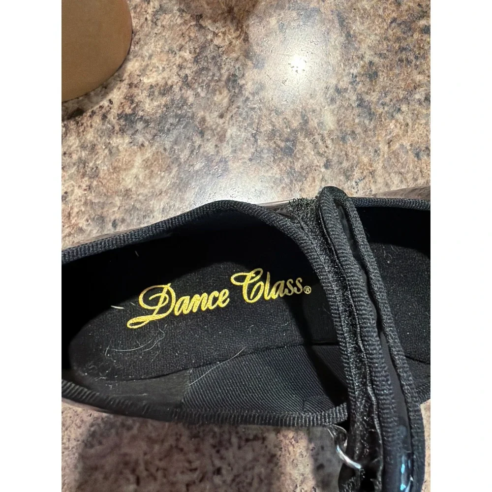 Dance Class MJ101 Kids Black Patent Mary Jane Tap Shoes Size 4 MJ101-4